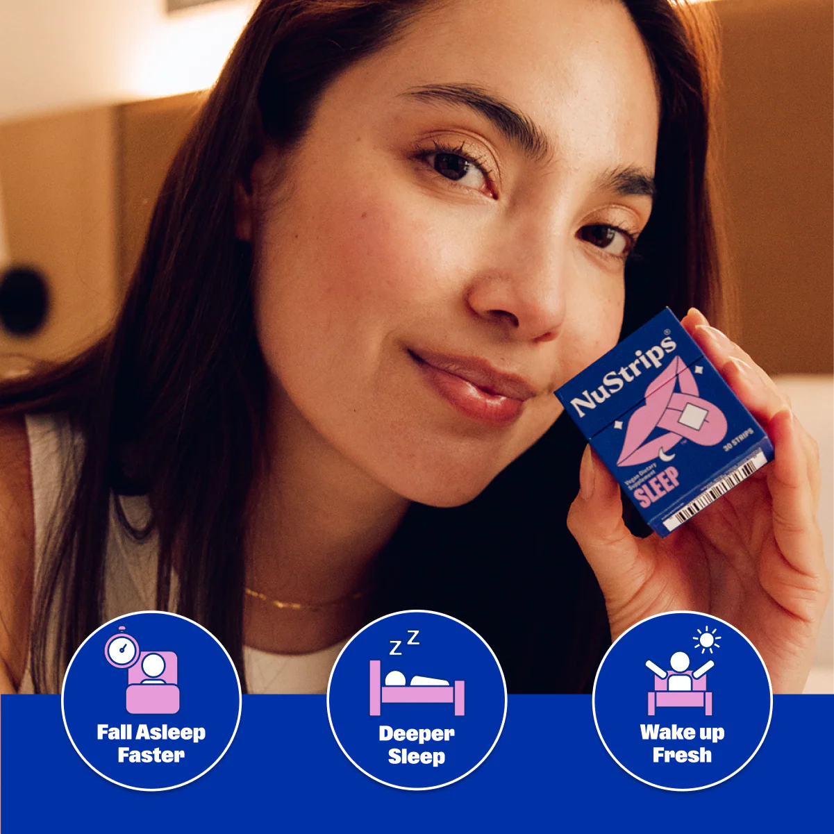 An ODFinity oral film — a precise dose that dissolves on the tongue, no water needed